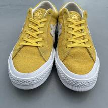 GOLF le FLEUR CONVERSE ONE STAR OX CONS コンバース ワンスター 黄色 イエロー suede スエード 廃盤 入手困難 美品 US7 25.,5cm_画像1