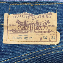 DEAD STOCK 80年代 LEVI'S 505 DENIM ジーンズ フラッシャー USA製 アメリカ製 VINTAGE ヴィンテージ 未使用 501 デッドストック W34_画像9