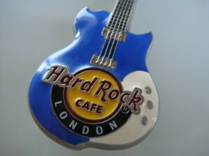 ◆ ハードロックカフェ ロンドン 限定キーホルダー Hard Rock CAFE LONDON ブルーエレキ ギター型キーホルダー 世田谷発送 定形外220円