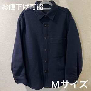 ユニクロ　オーバーシャツジャケット　Mサイズ　ネイビー