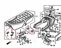 【送料無料】ホンダ純正CB750F CB900Fシートクッションラバー (ダンパー セッティング ゴム タックロール COZY バリバリ伝説 RC04 外装 )_画像3