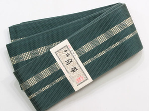  cotton man's obi ( green )