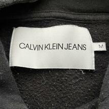 CALVIN KLEIN JEANS カルバンクラインジーンズ ロゴ パーカー M ブラック_画像3