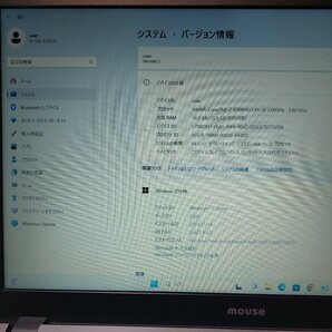 SSD1TB メモリ16GB★mouse中古ノートPC 第6世代 i7★Core i7-6700HQ 2.6GHz グラボGeForce Bluetooth Blu-ray Windows11 Office2019の画像2