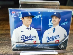 【他出品同梱可】TOPPS NOW OS26 大谷翔平 山本由伸 ロサンゼルスドジャース入団会見 24時間限定発売