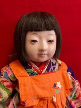 コレクター所蔵品 市松人形 日本人形 アンティーク 抱き人形 丸平 豆人形 玩具 雛人形 ビスクドール 戦前 縮緬 昭和初期 _画像3