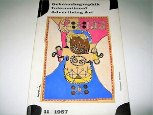 ◇【デザイン】洋書（ドイツ語）◆GEBRAUCHSGRAPHIK・1957/No.11◆ドイツのグラフィックデザイン誌◆◆◆アイデア IDEA