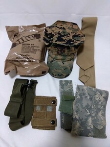 米軍放出品　レーション　マーパットキャップ　ネクタイ等