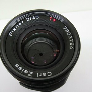 コンタックス CONTAX レンズ Carl Zeiss Planar 2/45 T* 中古 ジャンク G3-84◎の画像6