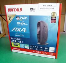 T10898p 新古品 無線LAN親機 BUFFALO WSR-3200AX4S-BK 2401+800Mbps メーカー保証付_画像2