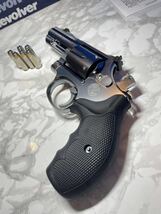 No.77 タナカ製 S&W M66 PCF-Comp Ver.3 ステンレスモデル ABS パックマイヤーグリップ C-TEC予備カート６発付 モデルガン/18才以上_画像6