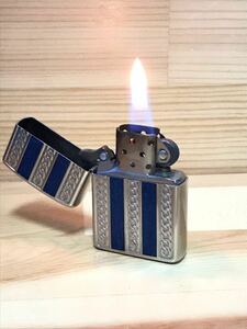 【Armor アーマー】Zippo ジッポー オイルライター アーマー　ストライプチェーン柄　ビンテージジッポー 喫煙具