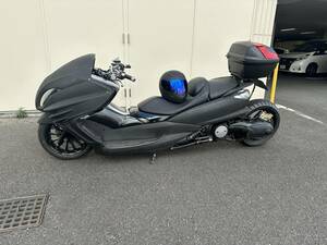  Yamaha Majesty 250 full custom T-MAX service being completed ronsui soup up lowdown 