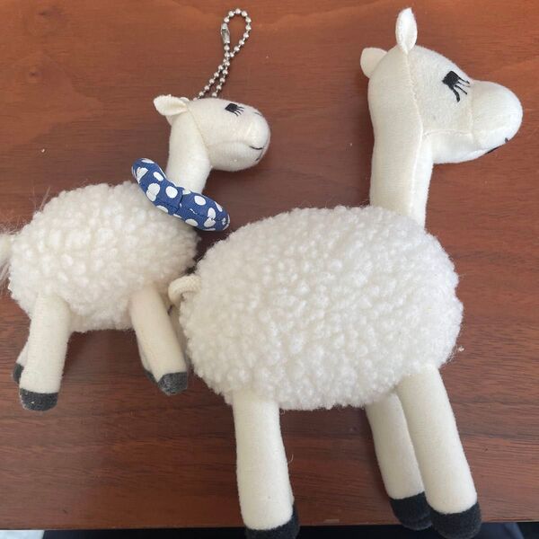 カピバラさん りゃまさん ぬいぐるみ 2個セット マスコット ぬいぐるみキーホルダー
