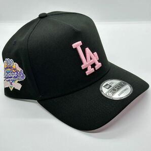 【海外限定モデル】 NEWERA 9FORTY Dodgers ドジャース キャップ ブラック ピンク ニューエラ スナップバック
