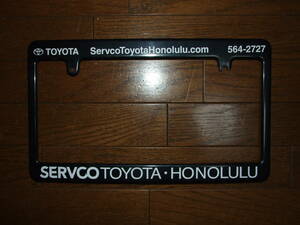 SERVCO TOYOTA HONOLULU/サーブコトヨタ ホノルル*ナンバーフレーム*中古品希少