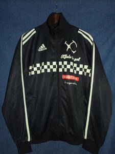 adidas/ Adidas * спортивная куртка *size JPN O* контрольно-измерительный прибор : черный × белый * джерси тренировка Street футбол 