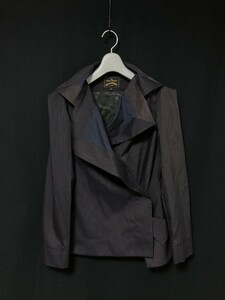 ◆Vivienne Westwood ANGLOMANIA/ヴィヴィアンウエストウッド アングロマニア ビッグカラー ジャケット サイズ42 アシンメトリー