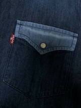 ◆LEVIS リーバイス デニムシャツ スナップ　ツートン ウエスタン　切替デザイン　M_画像4