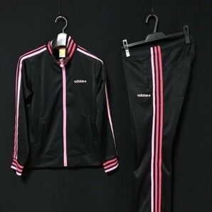 美品◆adidas アディダス ジャージ 上下セット サイズM レディースの画像1