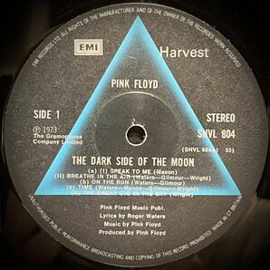 希少★UK Orig.★ハイプステッカー付[A10/B9] PINK FLOYD / DARK SIDE OF THE MOON ピンク・フロイド/ 狂気 LPレコードの画像6