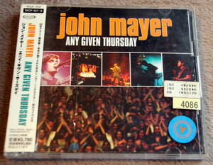 [CD][国内版] John Mayer/ジョン・メイヤー ANY GIVEN THURSDAY SICP 427-8 