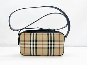 ほぼ未使用　美品　BURBERRY　バーバリー　ヴィンテージチェック　クロスボディバッグ　ショルダー　ベージュ　8020725