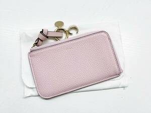 未使用保管　美品　Chloe　クロエ　アルファベット　カード　 コインケース　フラグメント　ピンク