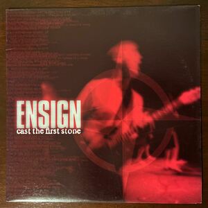 【LP】Ensign / Cast The First Stone Nitro Records 15823-1 US Orig 1999 検）Hardcore Punk Red ヴァイナル