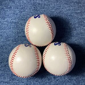 球団公式 ロゴ球 東京ヤクルト スワローズ サイン用 硬式球 3個セット まとめての画像5