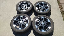 1スタ ダイハツ キャスト アクティバ G LA250S 純正 15インチ 165/60R15 タイヤ付 アルミ ホイール 4.5J +45 PCD100 4H 中古品 4本 セット _画像1