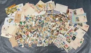 日本切手　古切手　みほん切手　はがき　初日カバー　消印済み＆未使用　大量まとめ　総重量約940ｇ　コレクター収集品