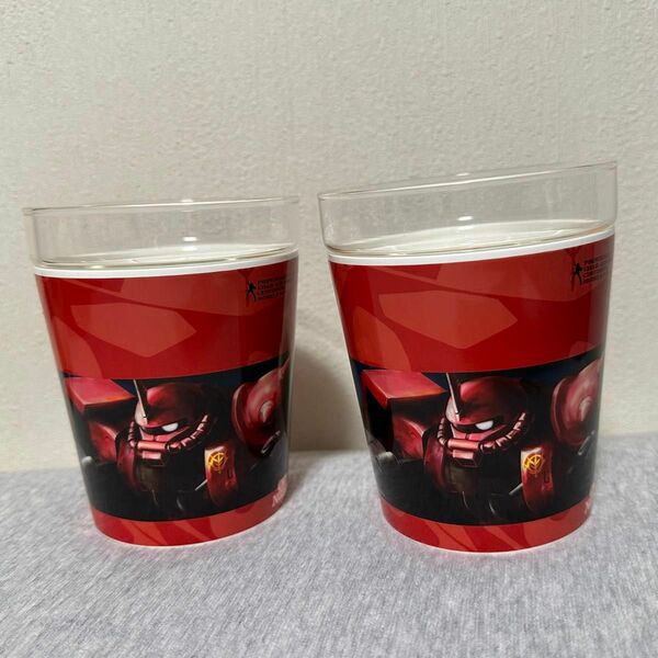 日清 CUP NOODLE シャア専用ガラスカップ 電子レンジOK ハリオ社製 2個セット