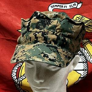 米軍 海兵隊　放出品USMC ウッドランドマーパット キャップ キャンプ アウトドア MEDIUM (INV G#36)