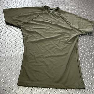 US 米軍放出品　TシャツDRI-DUKE LARGE ODランニング　スポーツ　ミリタリー 　(INV H#32)