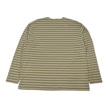 新品未使用 AURALEE オーラリー 24SS HARD TWIST COTTON BORDER BOAT NECK L/S TEE ボーダーＴシャツ 長袖 BEIGE 4_画像2