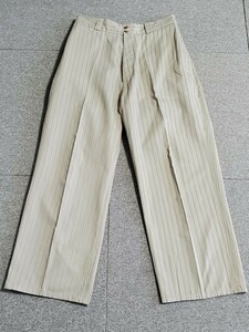 アットラスト ストライプ ドレスパンツ 38 ATLAST ブッチャープロダクツ BUTCHER PRODUCTS チノパン ATLAST&CO CHINO