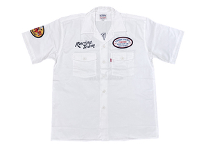 TEDMAN　コットンシャツ　WHITE　Lサイズ　ちょっと難あり　TES-300