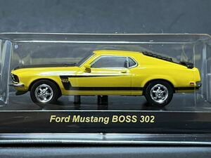 京商 1/64 USAスポーツカーミニカーコレクション2 FORD MUSTANG BOSS 302 フォード マスタング ボス イエロー