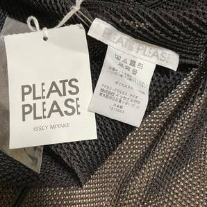 【新品】イッセイミヤケ プリーツプリーズ PLEATS PLEASE ボレロ メッシュ カーディガン 送料無料の画像3