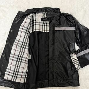 M相当 ノバチェックバーバリーブラックレーベル ブルゾン ジャケット BURBERRY BLACK LABEL 黒