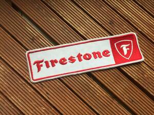 大判【70's Firestone ワッペン】ビンテージ ファイアーストーン タイヤ ホットロッド HOTROD