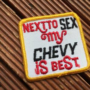 【70's Next SEX CHEVY ワッペン】ビンテージ シェビー シボレーの画像1