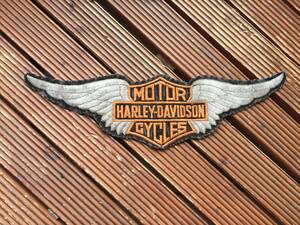 大判【70's Harley-Davidson ワッペン】ビンテージ ハーレー