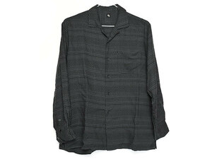 試着程度■KAPTAIN SUNSHINE キャプテンサンシャイン Open Collar L/S Shirt KS20SSH08■オリエンタルドビー ダークグレー系 サイズ38