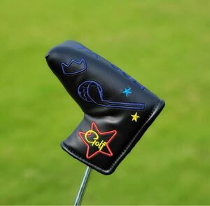 【新品 】韓国バージョンのMXgolfゴルフパターカバーピン型マレット磁石開閉黒