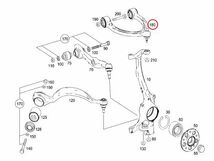 [6ヶ月保証付] ベンツ W221 W216 フロント アッパーアーム/トップコントロールアーム 右側 2213300407 2213309007_画像2