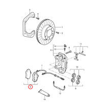 Brembo製 Porsche 911 996 997 リア/リヤ ブレーキパッド左右 98635293910 98635293911 98735293900 99635293000 99635293003 99635293900_画像2