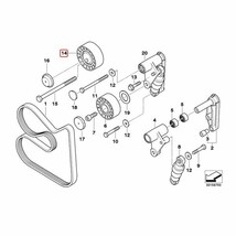 純正OEM INA BMW Z3/E36 アイドラプーリー/ガイドプーリー 11287841228 11281748130 11281738605 2.0 2.2i 2.8 3.0i Mロードスター Mクーペ_画像2