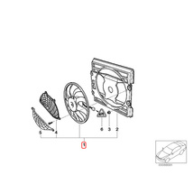 BMW 3シリーズ E46 318d 318td 320Cd 電動ファン/ラジエーターファン/ブロアファン ディーゼル車用64546905078 64546922555 64546988915_画像2